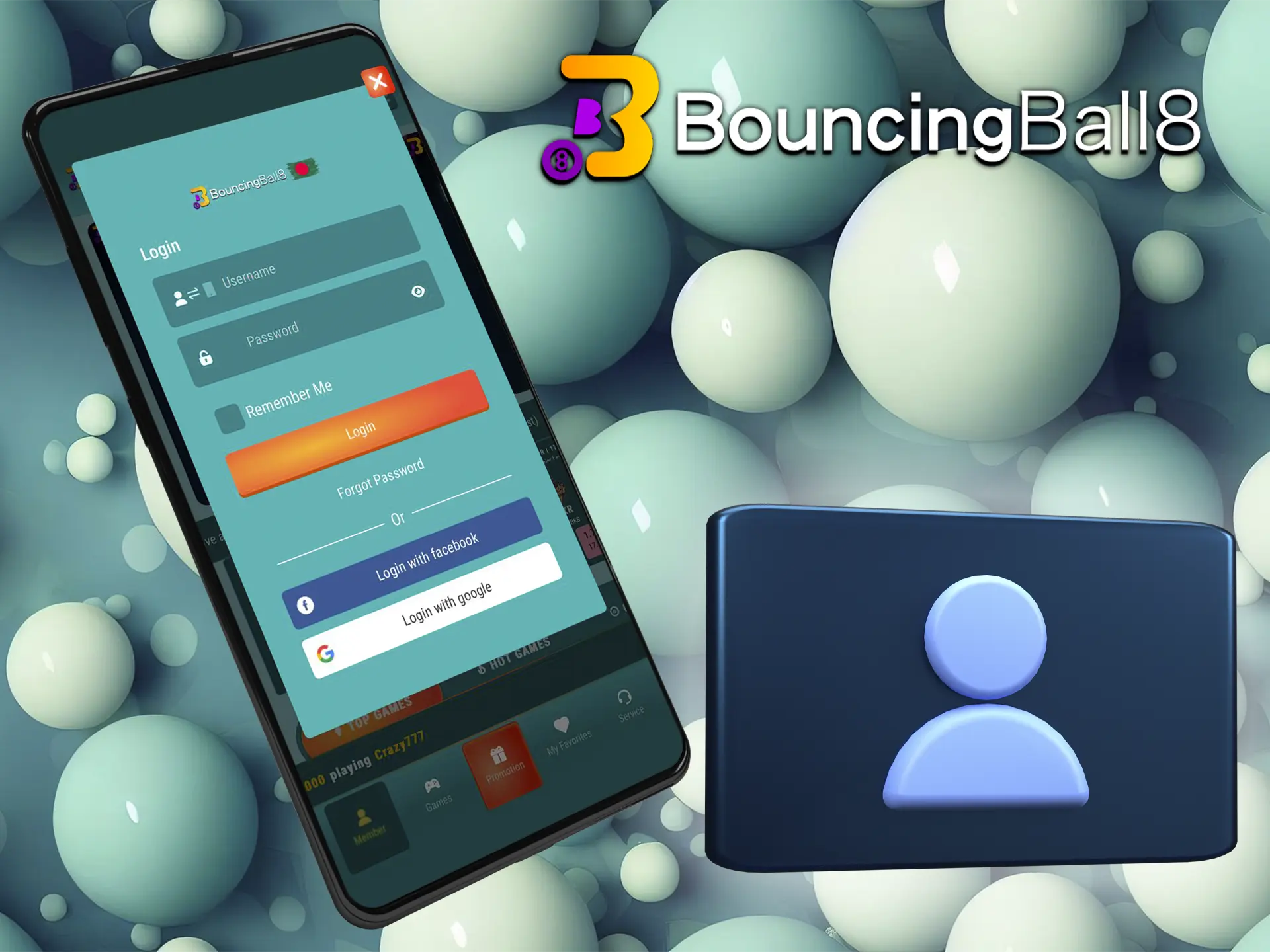 Log in to your personal account via the BouncingBall8 apk if it already exists.