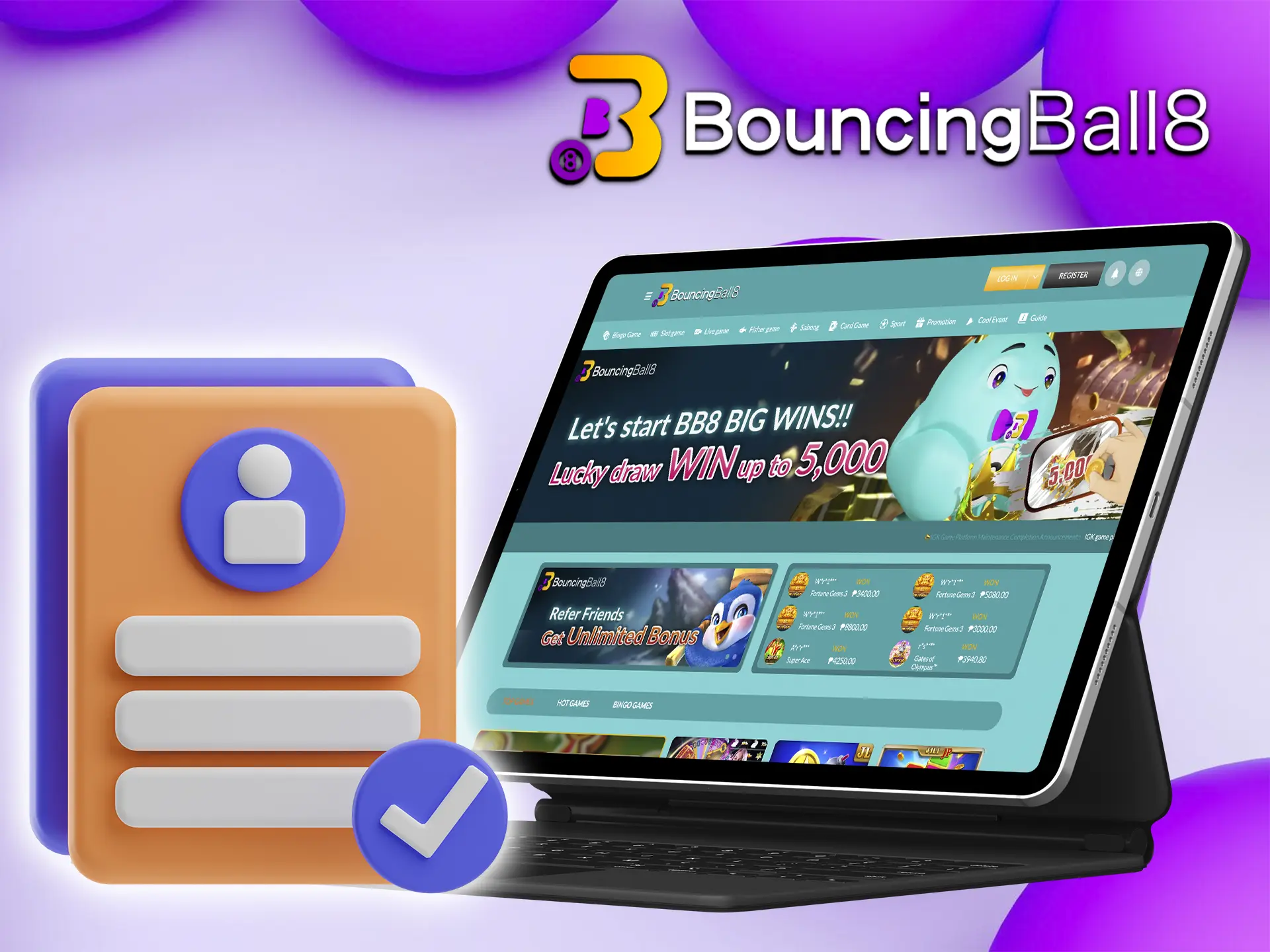 Find out about the BouncingBall8 registration requirements.